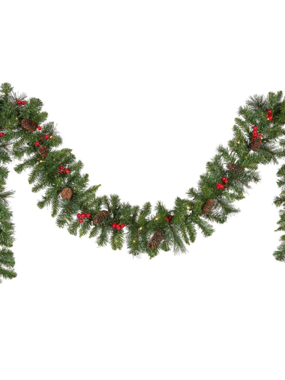 9ft Pre-Lit Crestwood Spruce Christmas Garland